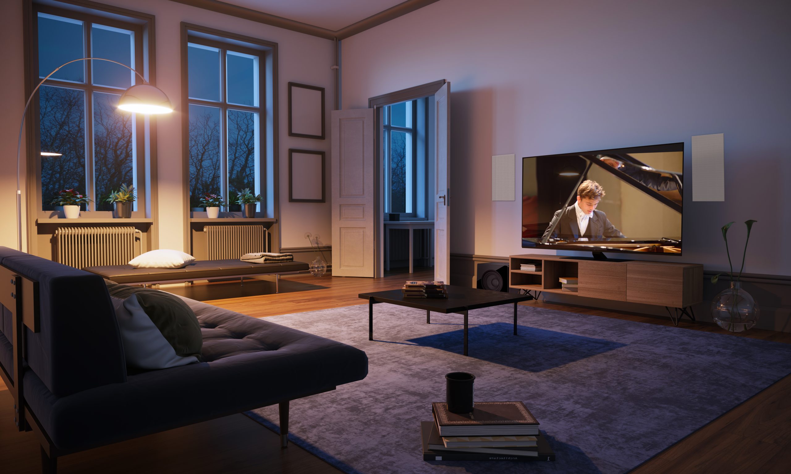 smart home living room